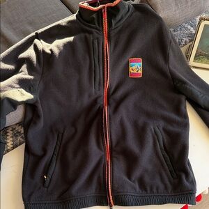 Adidas Gray Fleece with Colorful Patch